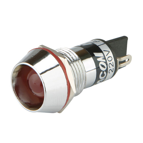 Φ14mm金屬殼LED指示燈 Φ14mm金屬殼LED指示燈