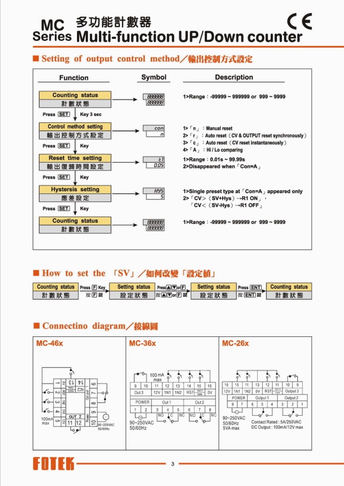 MC系列多功能計數器