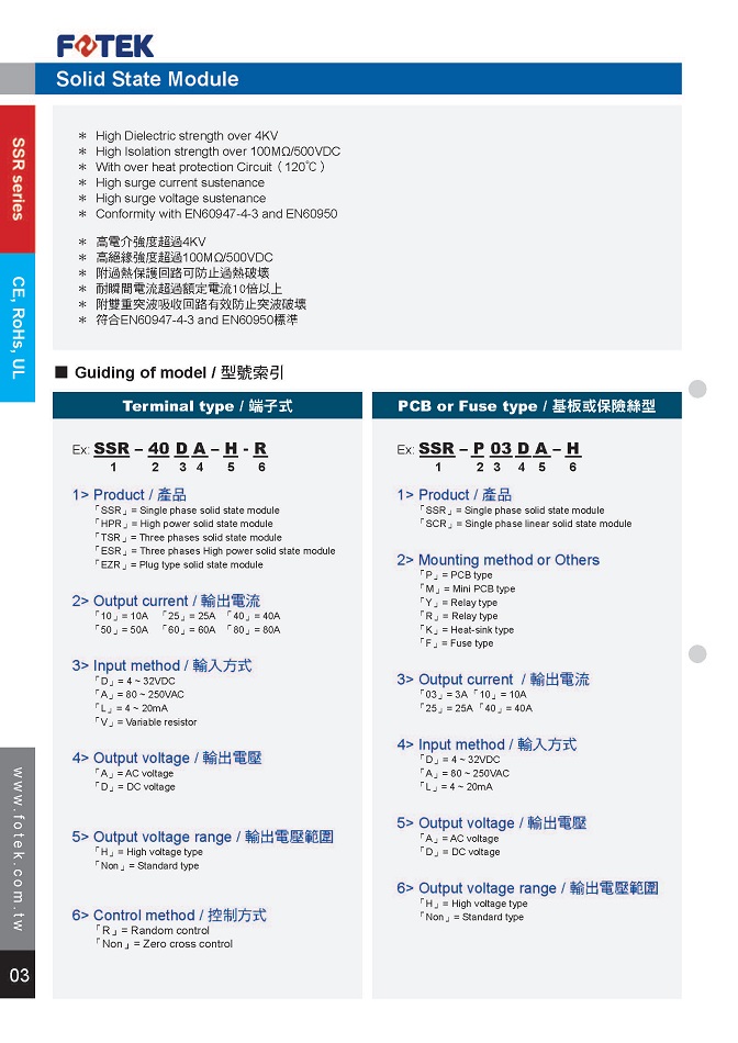 臺灣陽明HPR系列高功率型固態繼電器
